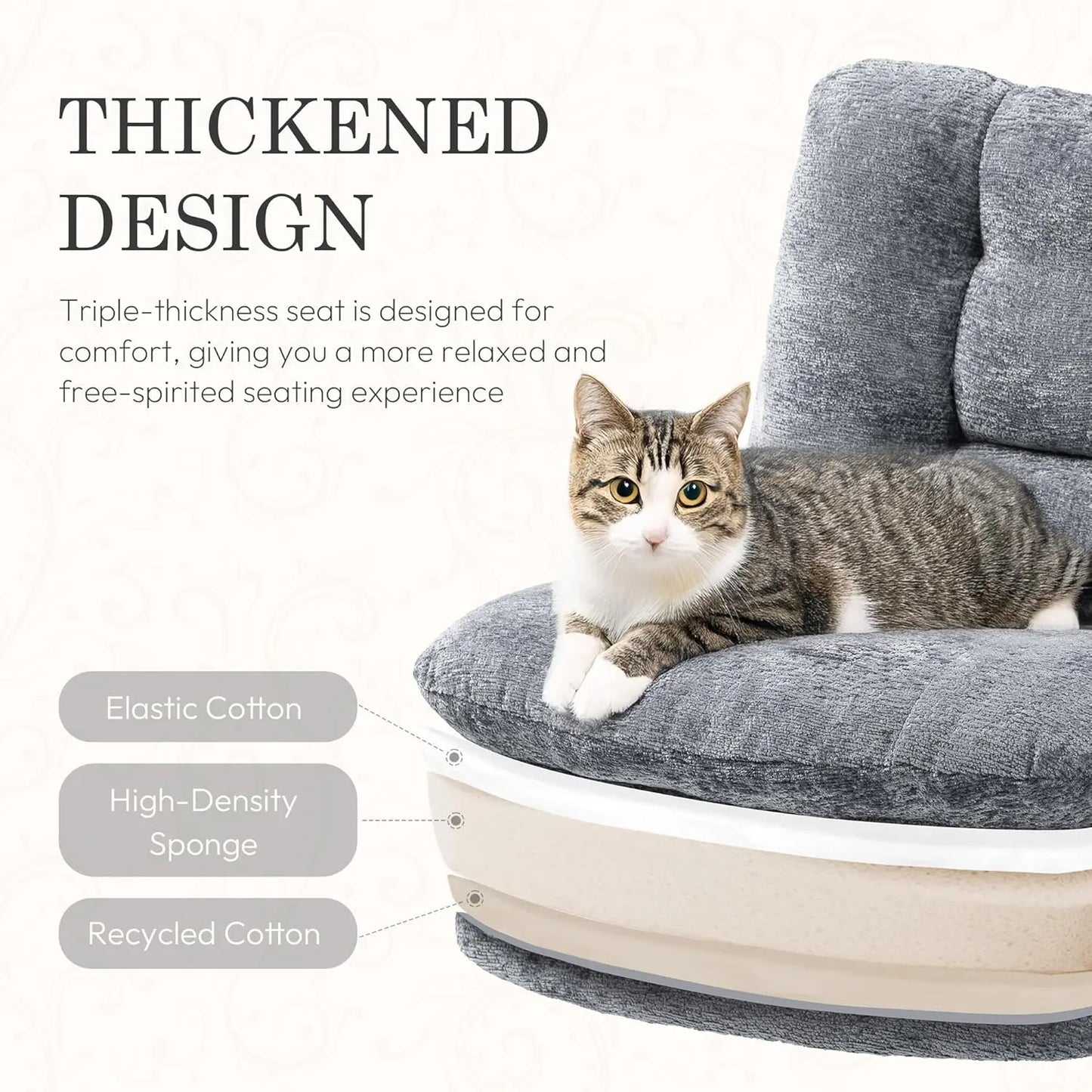 Experience Ultimate Comfort with the Extra Large Criss Cross Chair - Oversized, Stylish, and Versatile for Any Room!