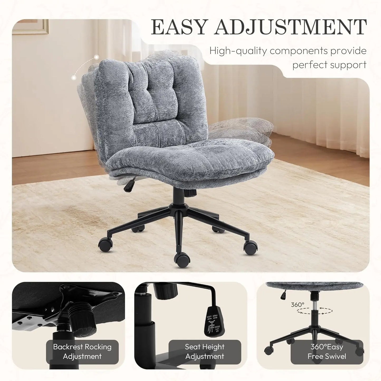 Experience Ultimate Comfort with the Extra Large Criss Cross Chair - Oversized, Stylish, and Versatile for Any Room!